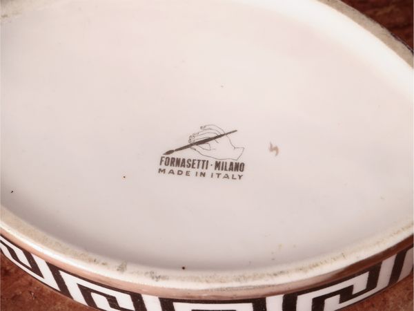 Coppia di porta saponette in porcellana, Piero Fornasetti  - Asta La casa moderna - Associazione Nazionale - Case d'Asta italiane