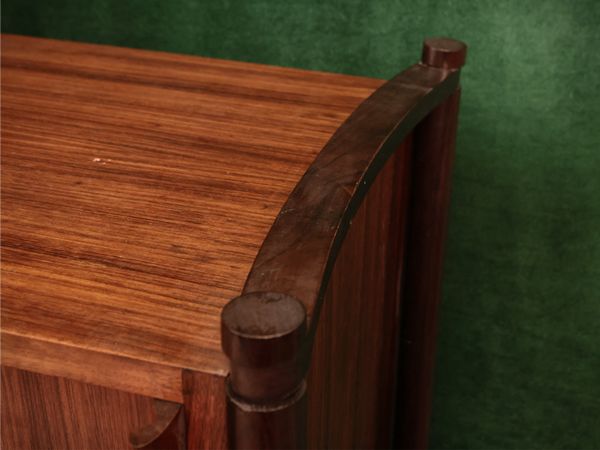 Credenza doppia Archimede in legni esotici  - Asta La casa moderna - Associazione Nazionale - Case d'Asta italiane