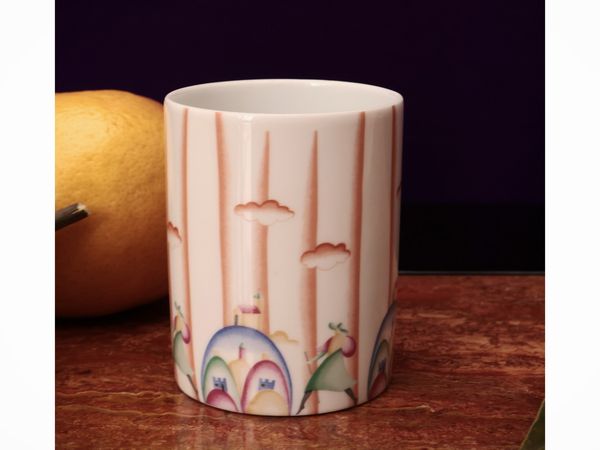 Piccolo vaso in porcellana I Pellegrini, Richard Ginori da Gi Ponti  - Asta La casa moderna - Associazione Nazionale - Case d'Asta italiane