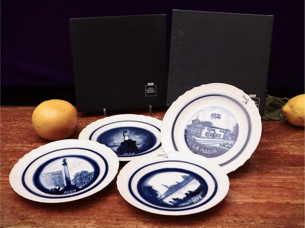 Quattro piatti da collezione in porcellana, Richard Ginori  - Asta La casa moderna - Associazione Nazionale - Case d'Asta italiane