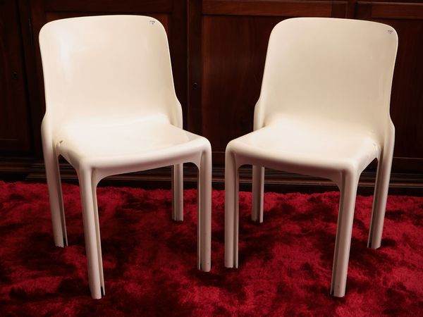 Coppia di sedie Selene, Vico Magistretti per Artemide  - Asta La casa moderna - Associazione Nazionale - Case d'Asta italiane