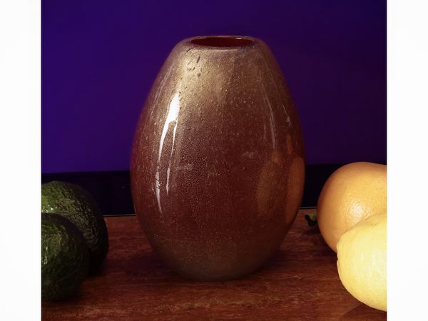 Vaso Flavio Poli per Seguso Vetri d'Arte  - Asta La casa moderna - Associazione Nazionale - Case d'Asta italiane