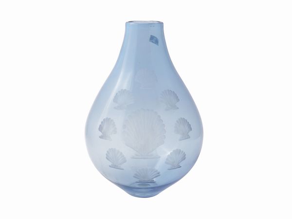 Vaso in vetro S.a.l.i.r. per Fornasetti  - Asta La casa moderna - Associazione Nazionale - Case d'Asta italiane