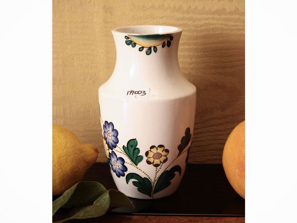 Piccolo vaso in ceramica smaltata, Gio Ponti per Richard Ginori San Cristoforo  - Asta La casa moderna - Associazione Nazionale - Case d'Asta italiane