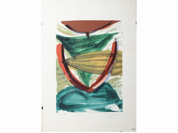 Primo Conti : Senza titolo 1982  - Asta La casa moderna - Associazione Nazionale - Case d'Asta italiane