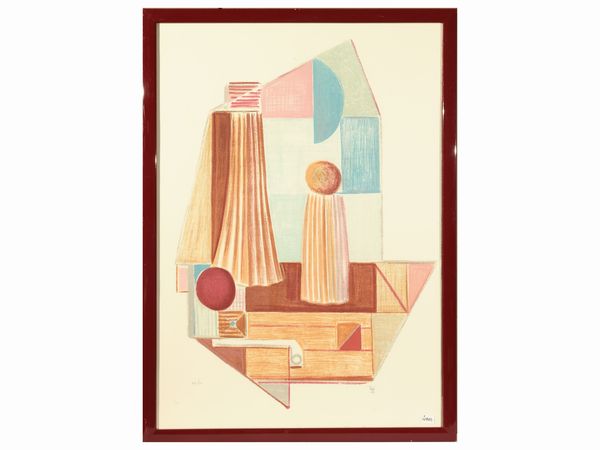 MARIO TOZZI : Composizione  - Asta La casa moderna - Associazione Nazionale - Case d'Asta italiane