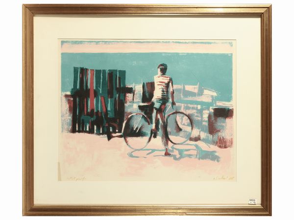 Lotto di grafica: Xavier Bueno, Michele Cascella, Nicola Simbari  - Asta La casa moderna - Associazione Nazionale - Case d'Asta italiane