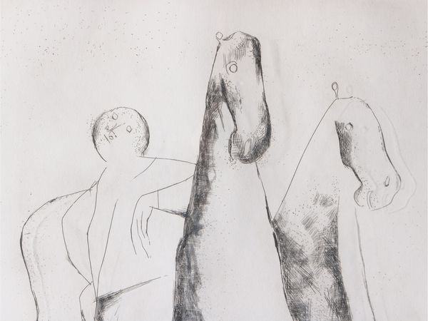 Marino Marini : Uomo e cavalli  - Asta La casa moderna - Associazione Nazionale - Case d'Asta italiane