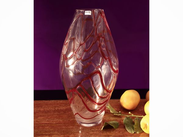 Grande vaso in vetro soffiato  - Asta La casa moderna - Associazione Nazionale - Case d'Asta italiane