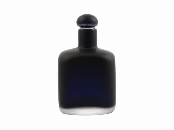 Bottiglia Venini in vetro color viola  - Asta La casa moderna - Associazione Nazionale - Case d'Asta italiane