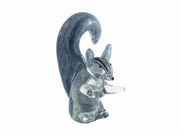 Scoiattolo in vetro  - Asta La casa moderna - Associazione Nazionale - Case d'Asta italiane