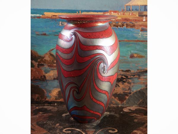 Vaso in vetro King Tut, Robert Eickholt 2005  - Asta La casa moderna - Associazione Nazionale - Case d'Asta italiane