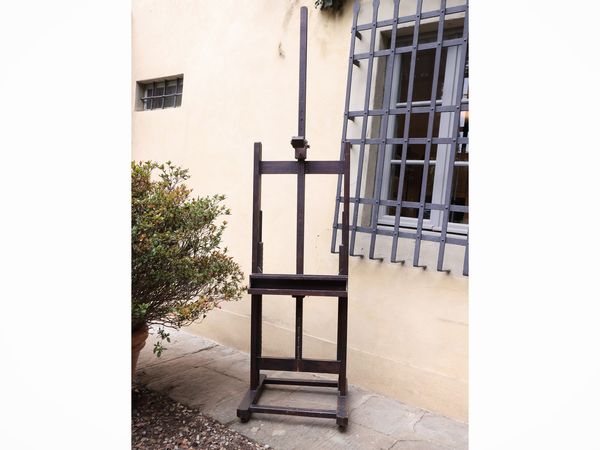 Grande cavalletto da pittore in legno  - Asta La casa moderna - Associazione Nazionale - Case d'Asta italiane