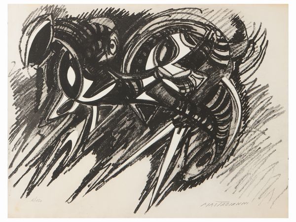 Lotto di grafica: Umberto Mastroianni e Luca Alinari  - Asta La casa moderna - Associazione Nazionale - Case d'Asta italiane