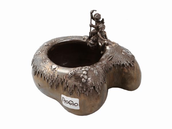 Vaschetta in gres e argento  - Asta La casa moderna - Associazione Nazionale - Case d'Asta italiane