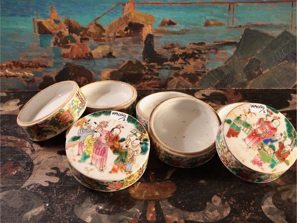 Coppia di scatole portavivande in porcellana  - Asta La casa moderna - Associazione Nazionale - Case d'Asta italiane