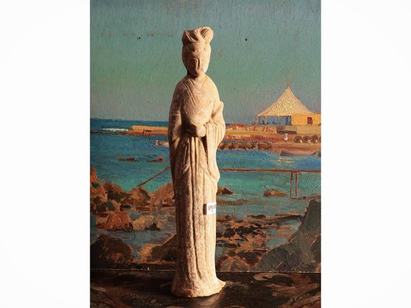 Figura femminile in terracotta  - Asta La casa moderna - Associazione Nazionale - Case d'Asta italiane