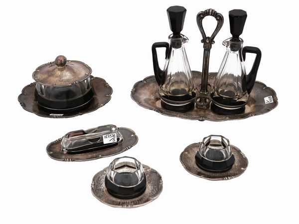 Set da tavola in argento, Cesa Alessandria  - Asta La casa moderna - Associazione Nazionale - Case d'Asta italiane