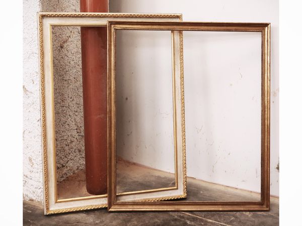 Due cornici in legno intagliato  - Asta La casa moderna - Associazione Nazionale - Case d'Asta italiane