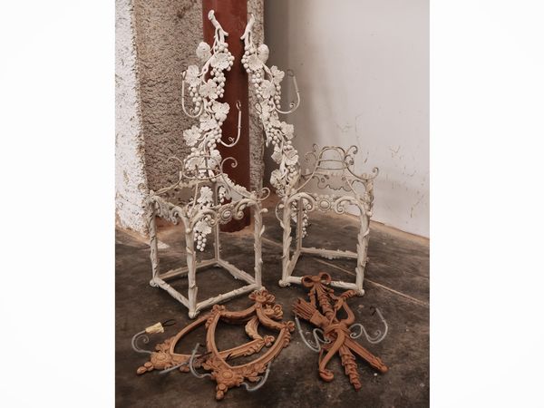 Complementi per l'illuminazione in legno  - Asta La casa moderna - Associazione Nazionale - Case d'Asta italiane