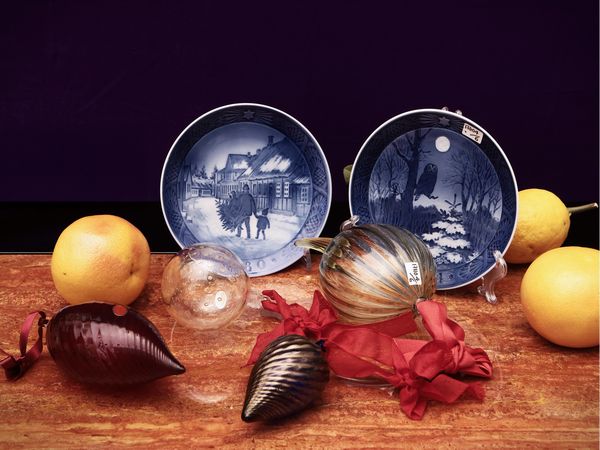 Quattro palline di Natale in vetro soffiato, Archimede Seguso  - Asta La casa moderna - Associazione Nazionale - Case d'Asta italiane