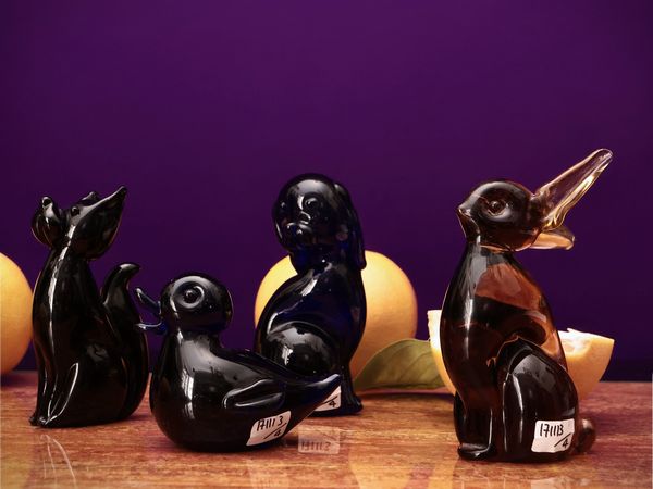 Raccolta di animali in vetro di Murano, Archimede Seguso  - Asta La casa moderna - Associazione Nazionale - Case d'Asta italiane