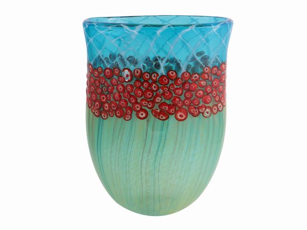 Vaso in vetro incamiciato  - Asta La casa moderna - Associazione Nazionale - Case d'Asta italiane