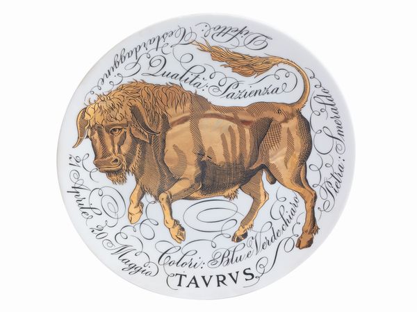 Piero Fornasetti : Gli influssi astrali, Serie speciale per Corisia, 1966 e seguenti  - Asta La casa moderna - Associazione Nazionale - Case d'Asta italiane