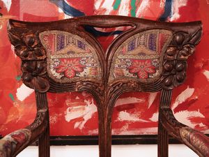Coppia di poltrone di gusto Art Nouveau  - Asta La casa moderna - Associazione Nazionale - Case d'Asta italiane