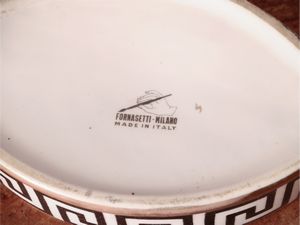 Coppia di porta saponette in porcellana, Piero Fornasetti  - Asta La casa moderna - Associazione Nazionale - Case d'Asta italiane