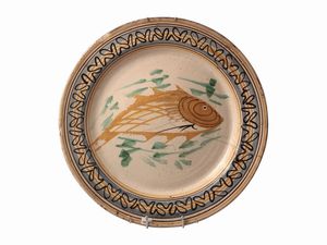 Piatto da parata in ceramica  - Asta La casa moderna - Associazione Nazionale - Case d'Asta italiane