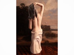 Figura in ceramica smaltata Emanuela, Le Bertetti  - Asta La casa moderna - Associazione Nazionale - Case d'Asta italiane