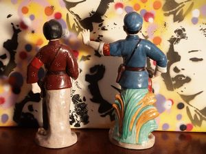 Coppia di personaggi della Rivoluzione Culturale Cinese  - Asta La casa moderna - Associazione Nazionale - Case d'Asta italiane