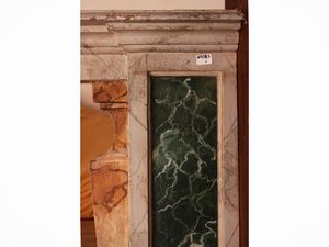 Balaustra ad angolo in legno laccato  - Asta La casa moderna - Associazione Nazionale - Case d'Asta italiane