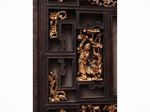 Pannello in legno intagliato e in parte dorato  - Asta La casa moderna - Associazione Nazionale - Case d'Asta italiane