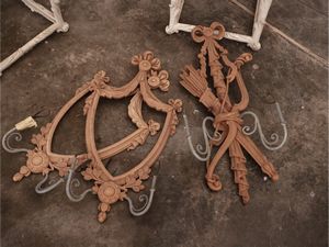 Complementi per l'illuminazione in legno  - Asta La casa moderna - Associazione Nazionale - Case d'Asta italiane