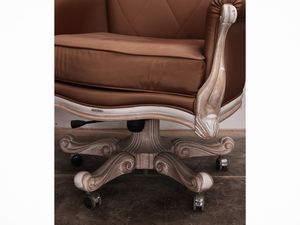 Poltrona girevole da scrivania imbottita  - Asta La casa moderna - Associazione Nazionale - Case d'Asta italiane