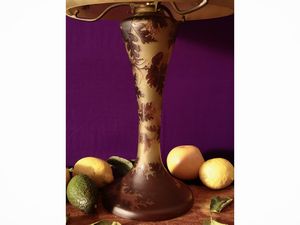 Émile Gallé : Grande lampada in vetro doppiato a cammeo  - Asta La casa moderna - Associazione Nazionale - Case d'Asta italiane