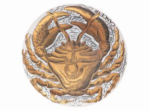 Piero Fornasetti : Gli influssi astrali, Serie speciale per Corisia, 1966 e seguenti  - Asta La casa moderna - Associazione Nazionale - Case d'Asta italiane