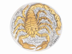 Piero Fornasetti : Gli influssi astrali, Serie speciale per Corisia, 1966 e seguenti  - Asta La casa moderna - Associazione Nazionale - Case d'Asta italiane