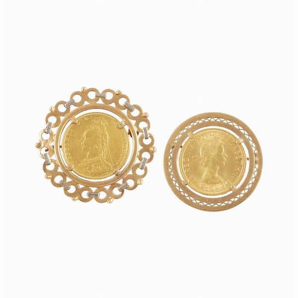 DUE SPILLE  - Asta Gioielli importanti e argenti  - Associazione Nazionale - Case d'Asta italiane