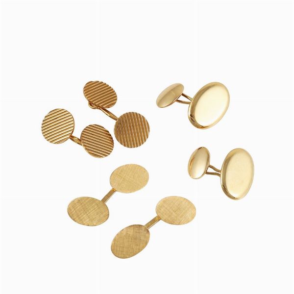 TRE PAIA DI GEMELLI  - Asta Gioielli importanti e argenti  - Associazione Nazionale - Case d'Asta italiane