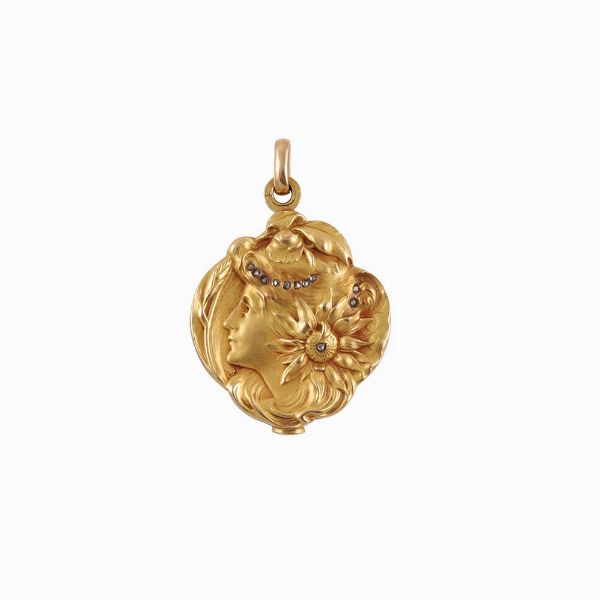 PENDENTE PORTA SPECCHIETTO  - Asta Gioielli importanti e argenti  - Associazione Nazionale - Case d'Asta italiane