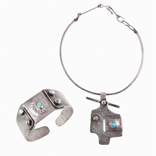 * COLLANA E BRACCIALE, ILARIO CUOGHI  - Asta Gioielli importanti e argenti  - Associazione Nazionale - Case d'Asta italiane
