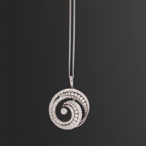 SPILLA-PENDENTE  - Asta Gioielli importanti e argenti  - Associazione Nazionale - Case d'Asta italiane