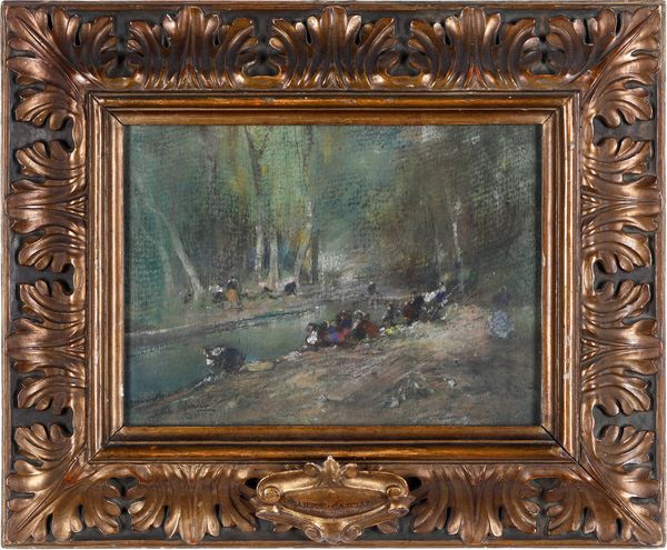 Giuseppe Casciaro : Lavandaie  - Asta Dipinti del XIX-XX Secolo - Associazione Nazionale - Case d'Asta italiane