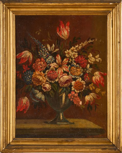 Scuola del XIX secolo Natura morta con vaso di fiori  - Asta Dipinti del XIX-XX Secolo - Associazione Nazionale - Case d'Asta italiane