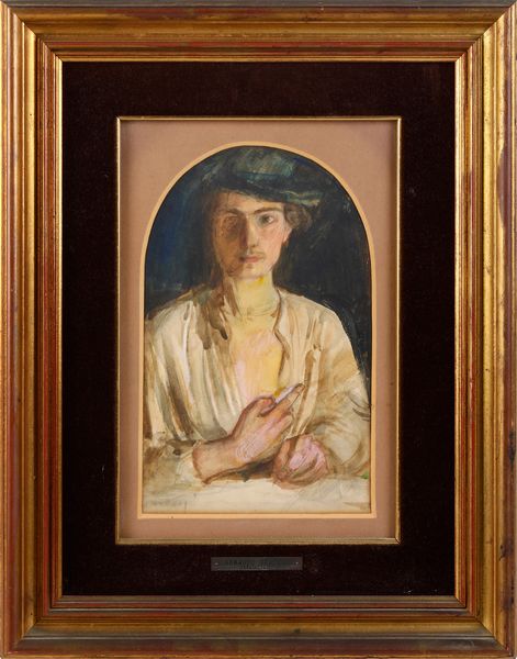 Armando Spadini : Autoritratto giovanile  - Asta Dipinti del XIX-XX Secolo - Associazione Nazionale - Case d'Asta italiane