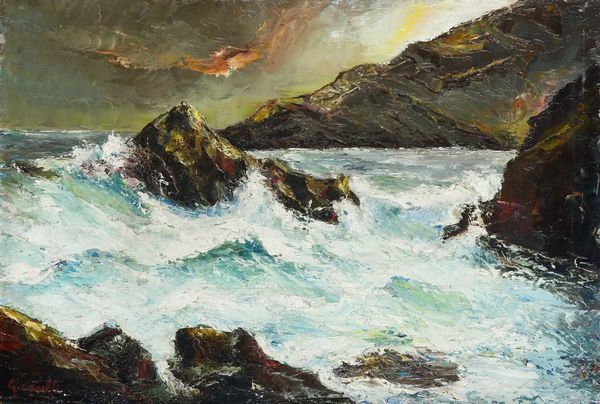 Giuseppe Caselli : Marina  - Asta Dipinti del XIX-XX Secolo - Associazione Nazionale - Case d'Asta italiane