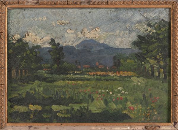 Anonimo del XIX-XX secolo Paesaggio  - Asta Dipinti del XIX-XX Secolo - Associazione Nazionale - Case d'Asta italiane